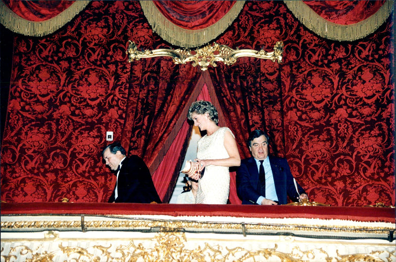 Princess Diana visited Bolshoi Ballet during her state visit to Russia - Vintage Photograph