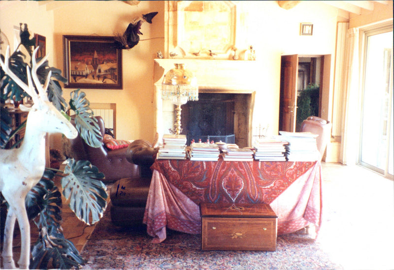 Princess Diana's living room in Saint-Remy - Vintage Photograph