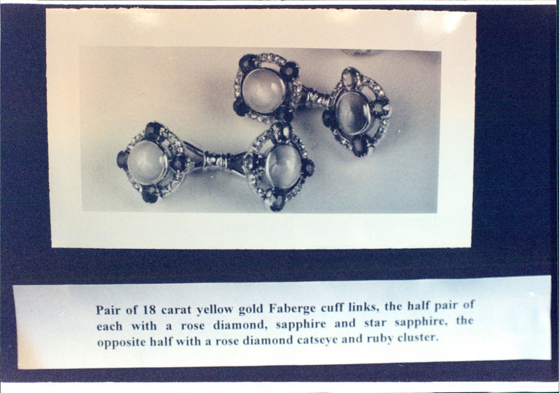 A pair of cufflinks belonging to Prince Charles were stolen from St Jame's Palace - Vintage Photograph