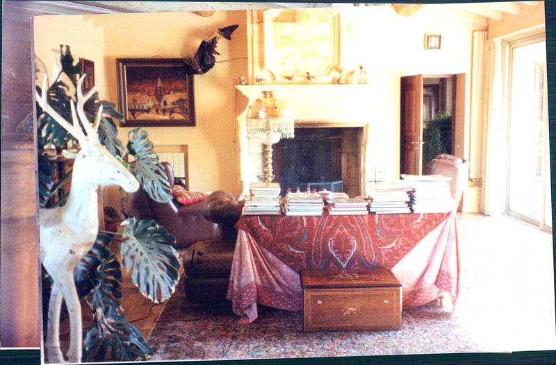 Princess Diana's living room in Saint-Remy - Vintage Photograph