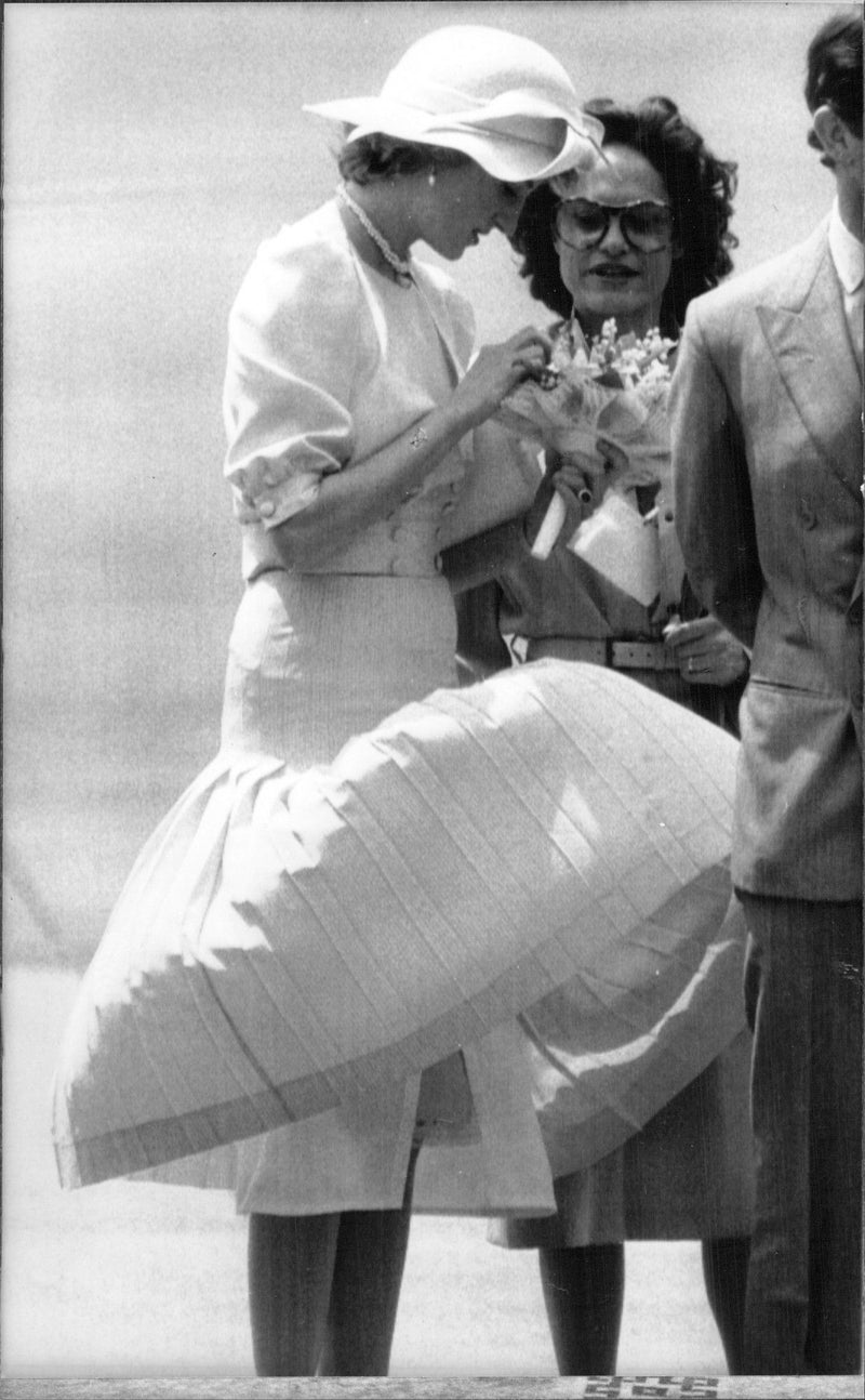 Princess Diana arrives in Italy - Vintage Photograph