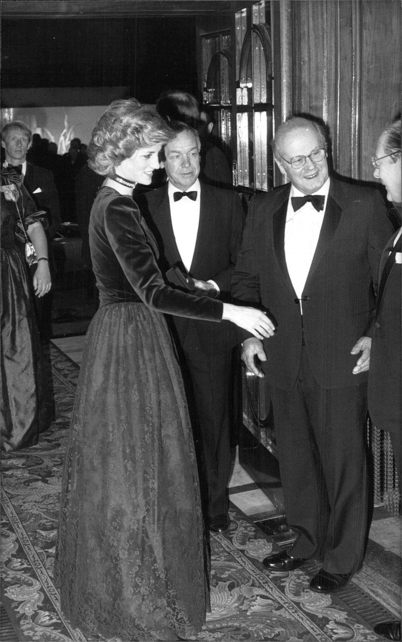 Princess Diana at a wedding - Vintage Photograph