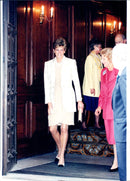 Princess Diana leaves a charity lunch - Vintage Photograph