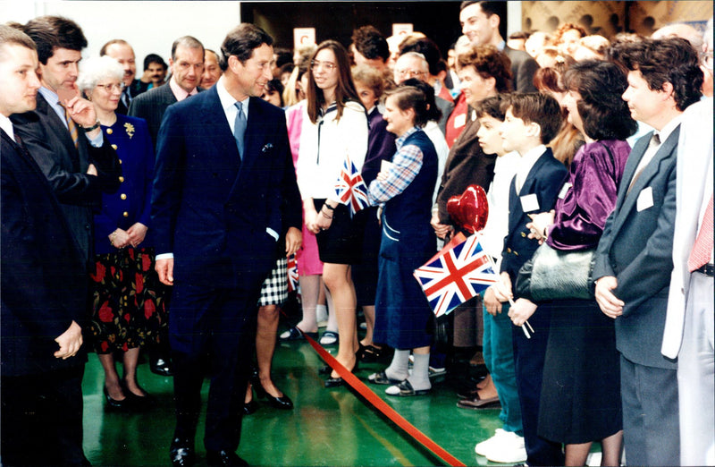 Prince Charles is visiting an event - Vintage Photograph