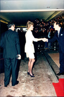 Princess Diana arrives at Headway's charity lunch - Vintage Photograph