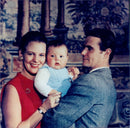 Queen Margrethe II of Denmark with Prince Henry and Crown Prince Frederik - Vintage Photograph