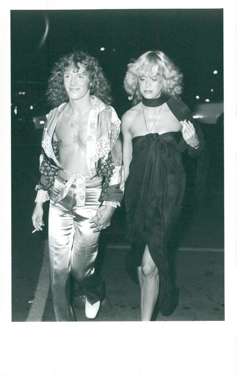 Peter Frampton and Penny McCall arrive at the Rock Music Awards at Hollywood Palladium - Vintage Photograph