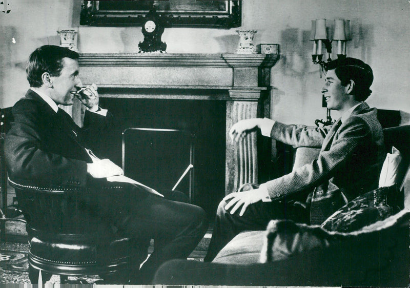 David Frost interviews Prince Charles - Vintage Photograph