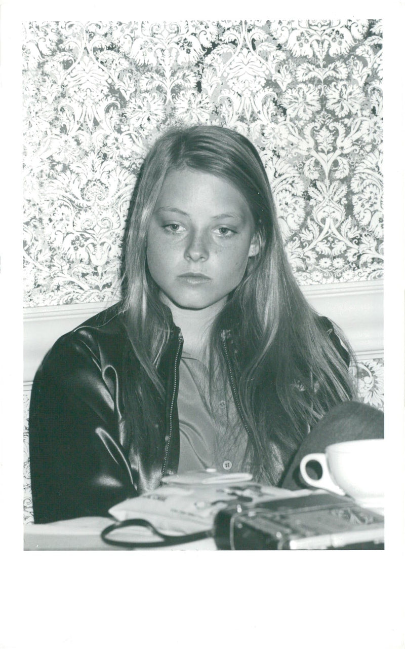 Actress Jodie Foster at a press conference at Beverly Hilton Hotel - Vintage Photograph