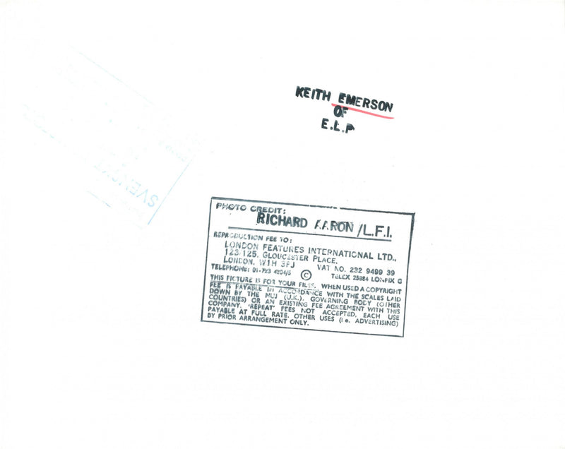 Keith Emerson on stage - Vintage Photograph