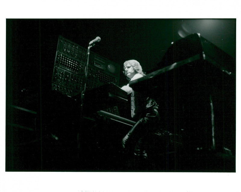 Keith Emerson on stage - Vintage Photograph