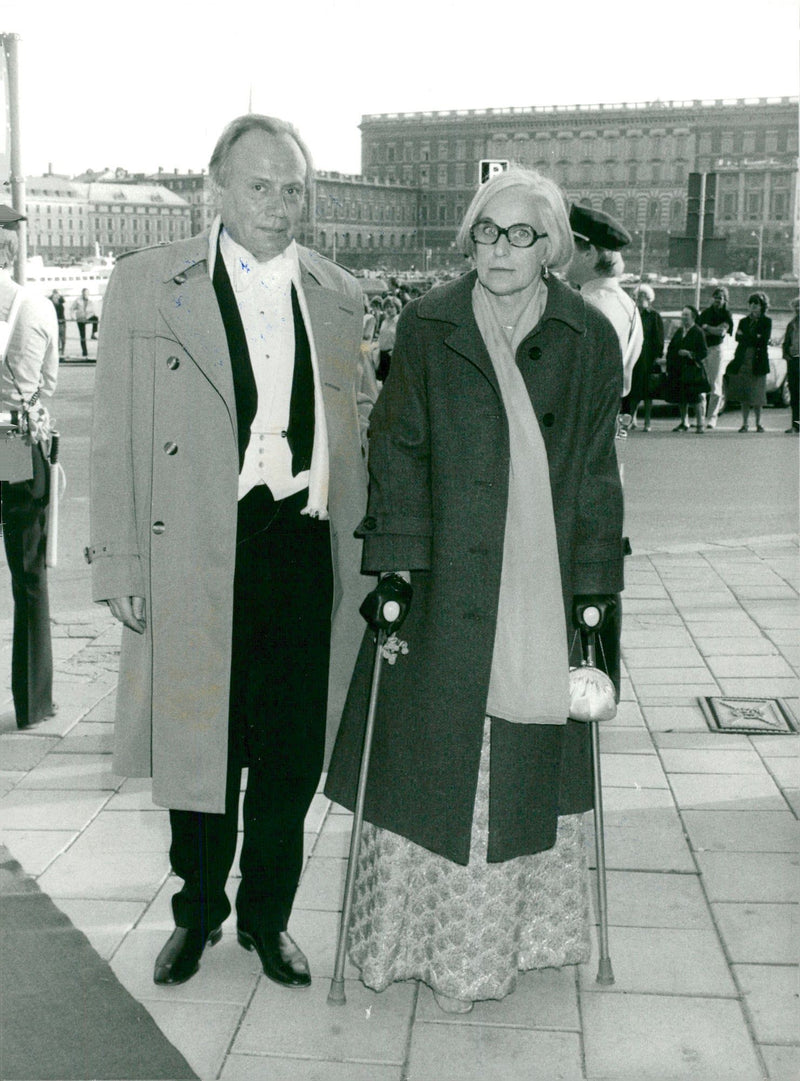 Portrait image of Lars Forsell and his wife Kerstin Hane, taken in an unknown context. - Vintage Photograph