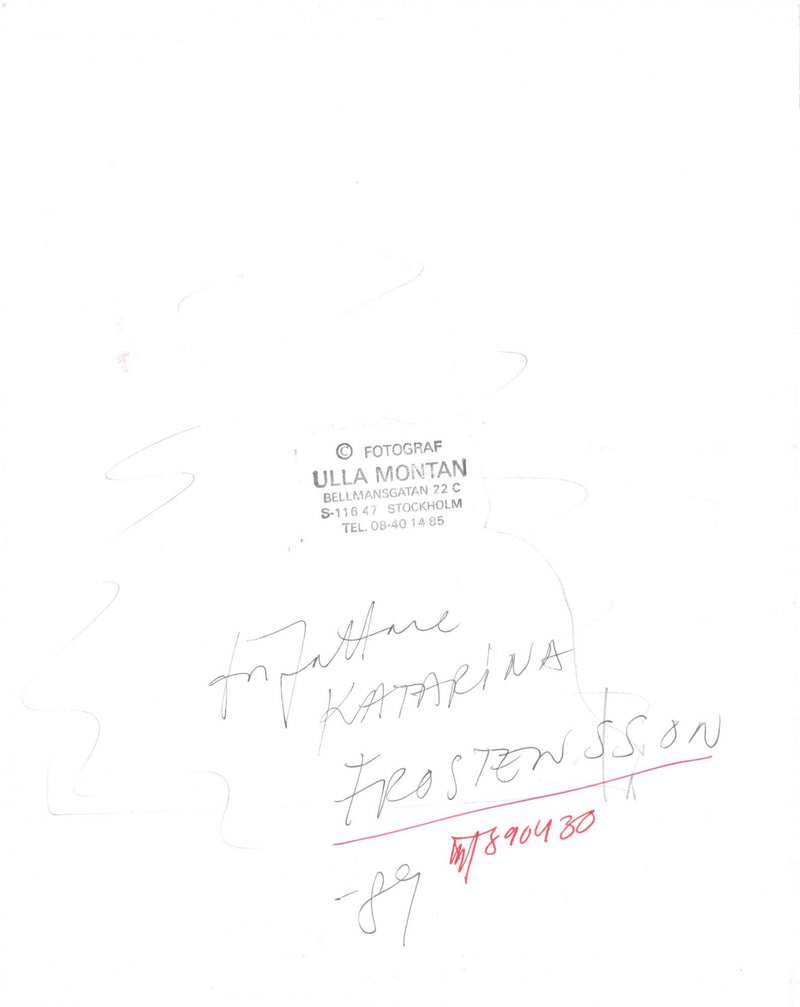 Poet and Swedish Academy member Katarina Frostenson - Vintage Photograph