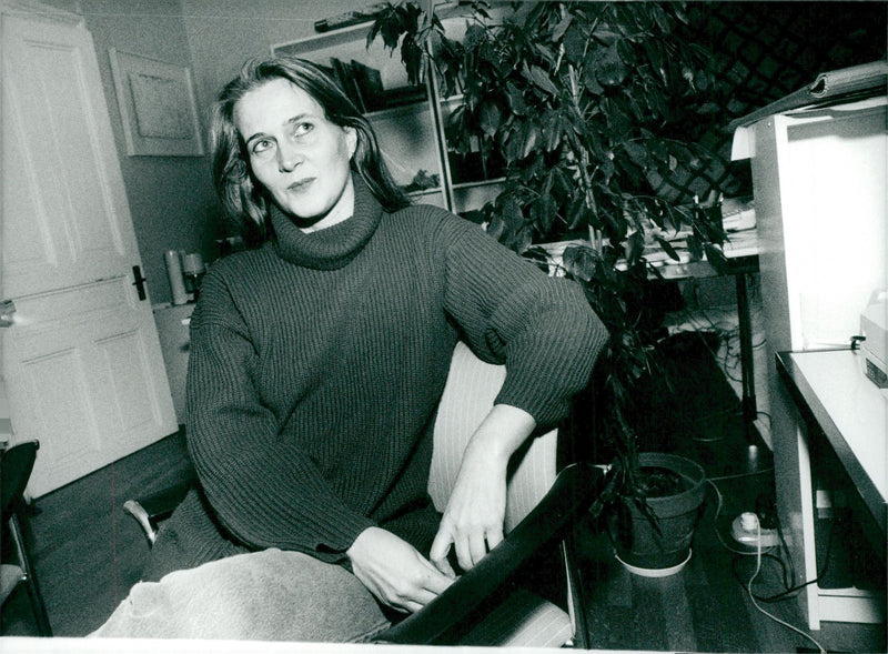 Poet and Swedish Academy member Katarina Frostenson - Vintage Photograph