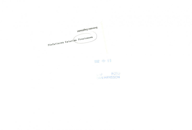 Poet and Swedish Academy member Katarina Frostenson - Vintage Photograph