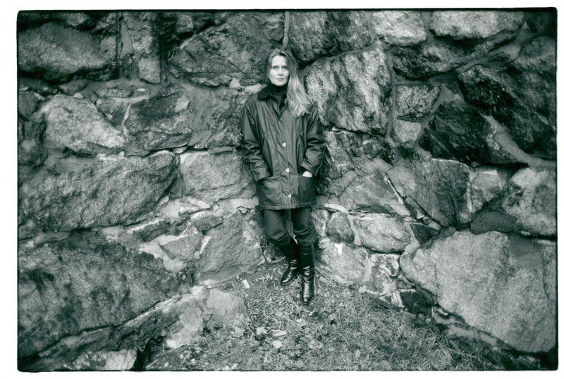 Poet and Swedish Academy member Katarina Frostenson - Vintage Photograph