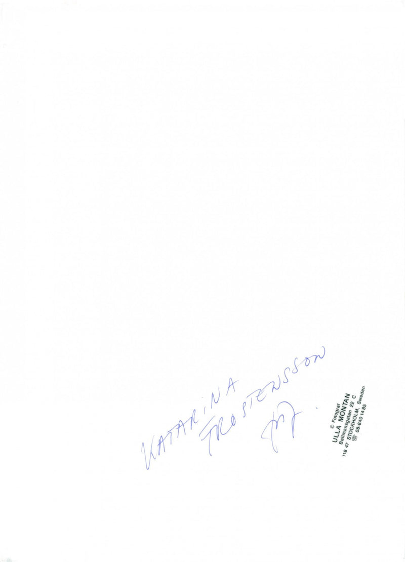 Poet and Swedish Academy member Katarina Frostenson - Vintage Photograph