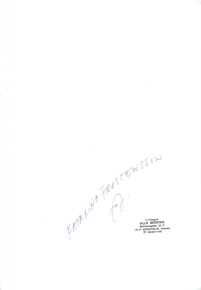 Poet and Swedish Academy member Katarina Frostenson - Vintage Photograph