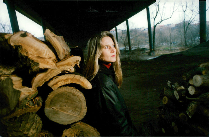 Poet and Swedish Academy member Katarina Frostenson - Vintage Photograph