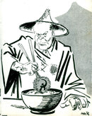 Caricature drawing by Gerald Ford - Vintage Photograph