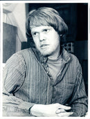 Peter Berggren, music producer in TV2 - Vintage Photograph