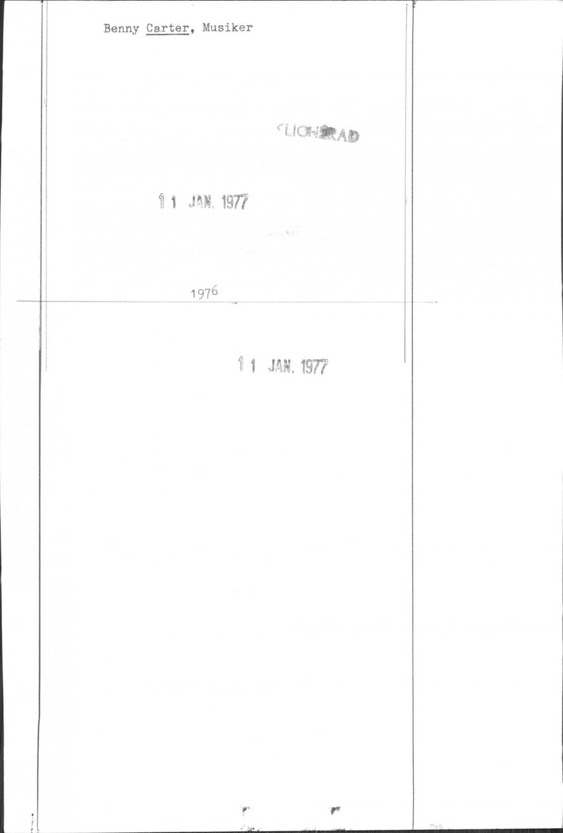 Benny Carter, jazz musician - Vintage Photograph