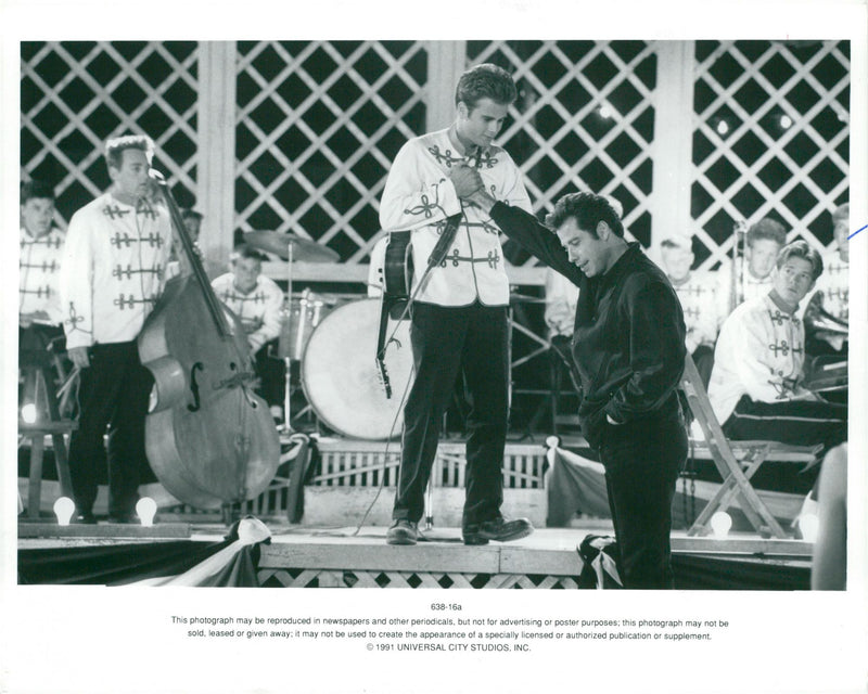 John Travolta as a music teacher in the movie &quot;Shout&quot; - Vintage Photograph