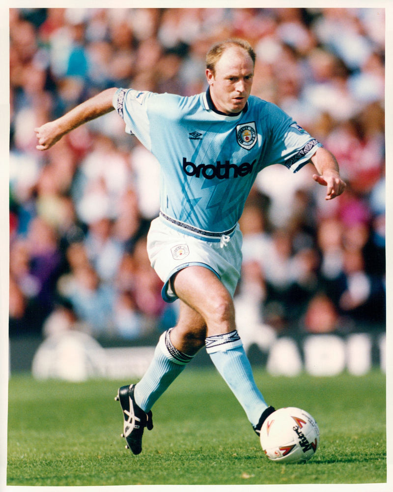 Football player Steve McMahon Man City FC - Vintage Photograph