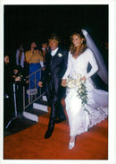 Rod Stewart with Rachel Hunter gets married - Vintage Photograph