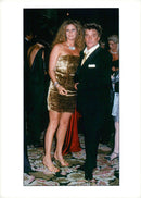 Rod Stewart with Rachel Hunter - Vintage Photograph