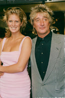 Rod Stewart and Rachel Hunter in Cannes - Vintage Photograph