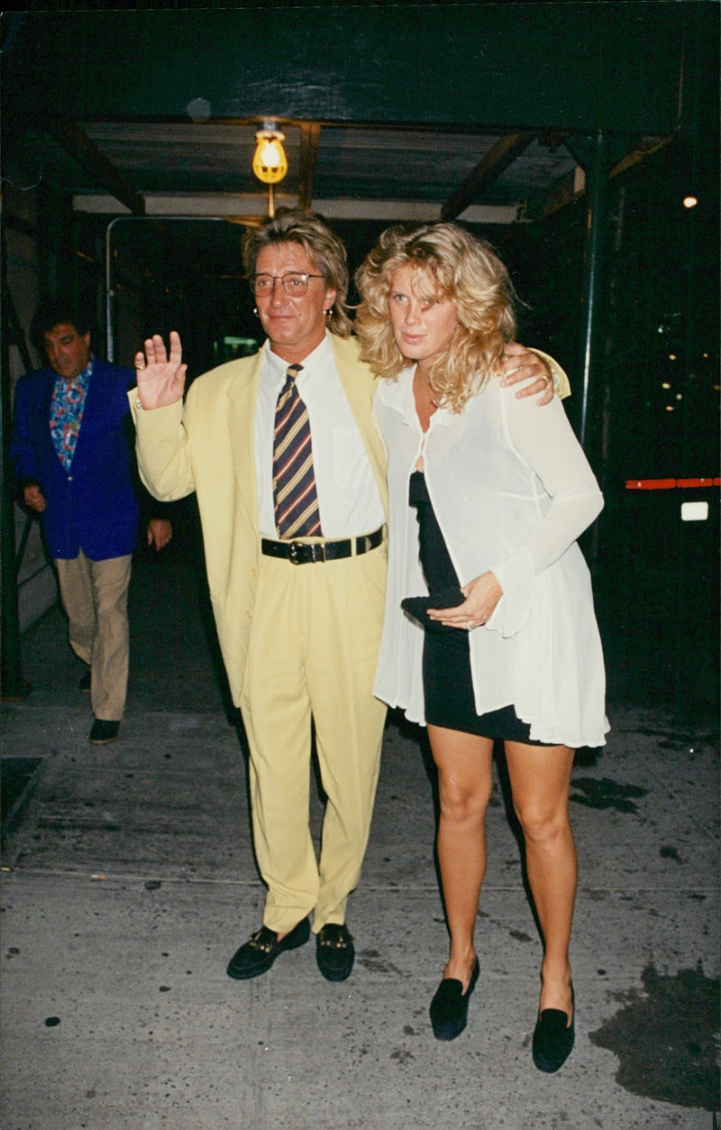 Rod Stewart and Rachel Hunter - Vintage Photograph