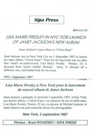 Janet Jackson along with Lisa Marie Presley at the album release of Velvet Rope - Vintage Photograph