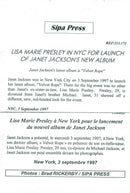 Janet Jackson along with Lisa Marie Presley at the album release of Velvet Rope - Vintage Photograph