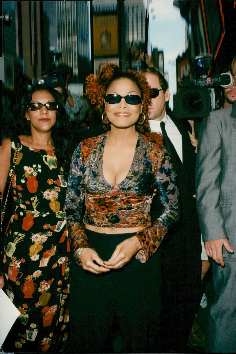 Janet Jackson at the launch of the new album The Velvet Rope - Vintage Photograph