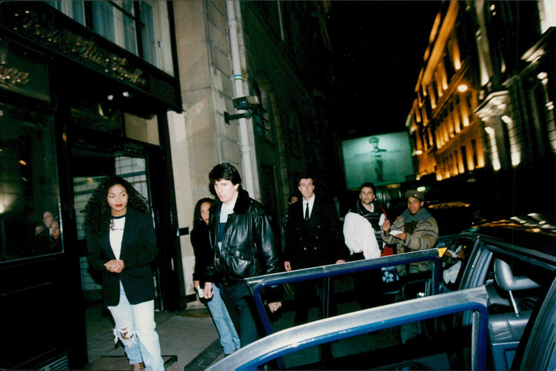 Janet Jackson arrives at the Ritz Hotel together with her boyfriend Rene Elizondo - Vintage Photograph