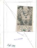 Glenda Jackson like Elizabeth I in the TV series "Queen Elizabeth" - Vintage Photograph