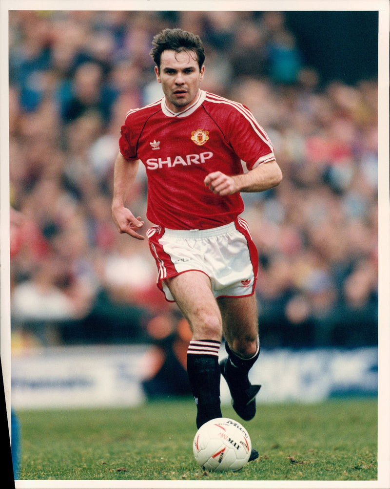 Brian McClair, football player Manchester United FC - Vintage Photograph