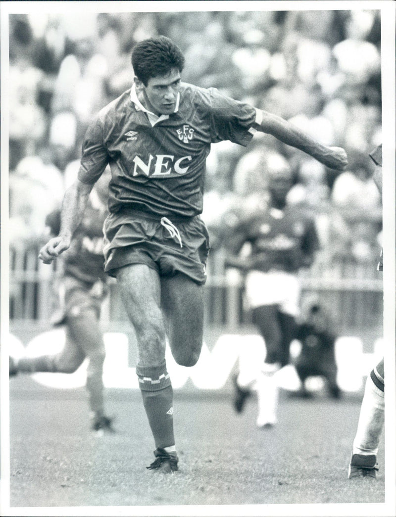 English football player Mike Newell. - Vintage Photograph