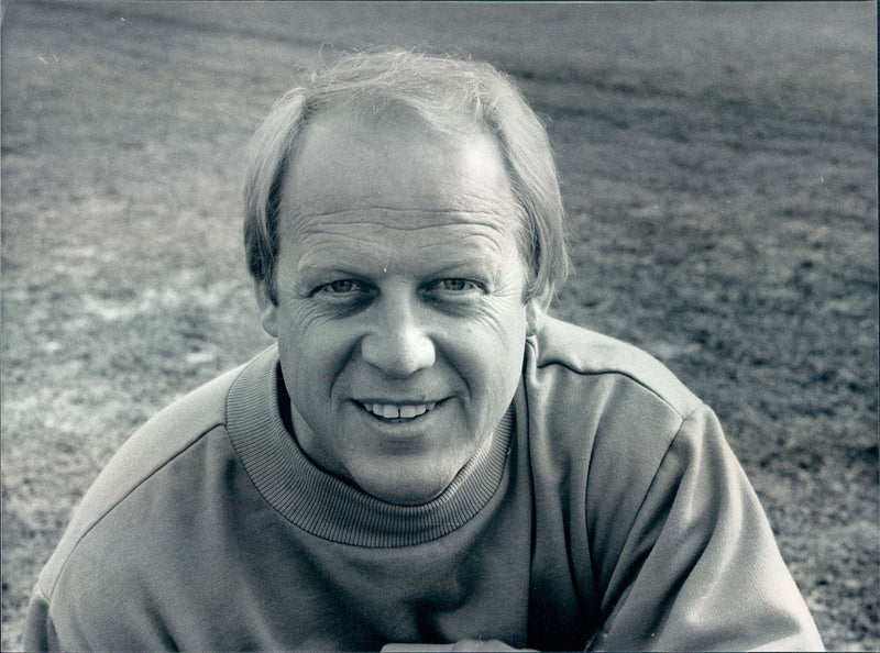 Bo Nilmert, auxiliary trainer in Kalmar FF. - Vintage Photograph