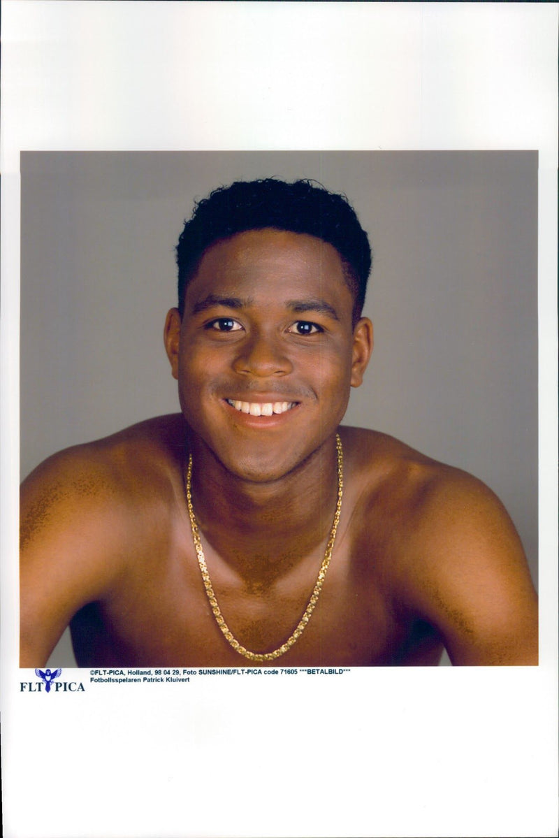 Football player Patrick Kluivert - Vintage Photograph