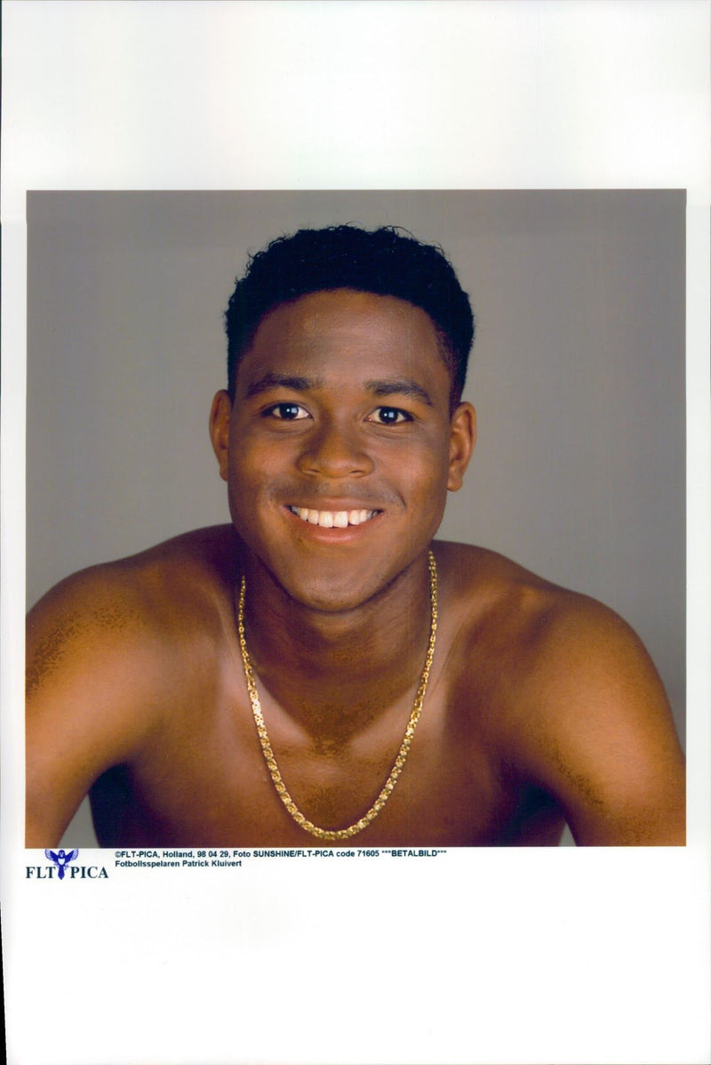 Football player Patrick Kluivert - Vintage Photograph