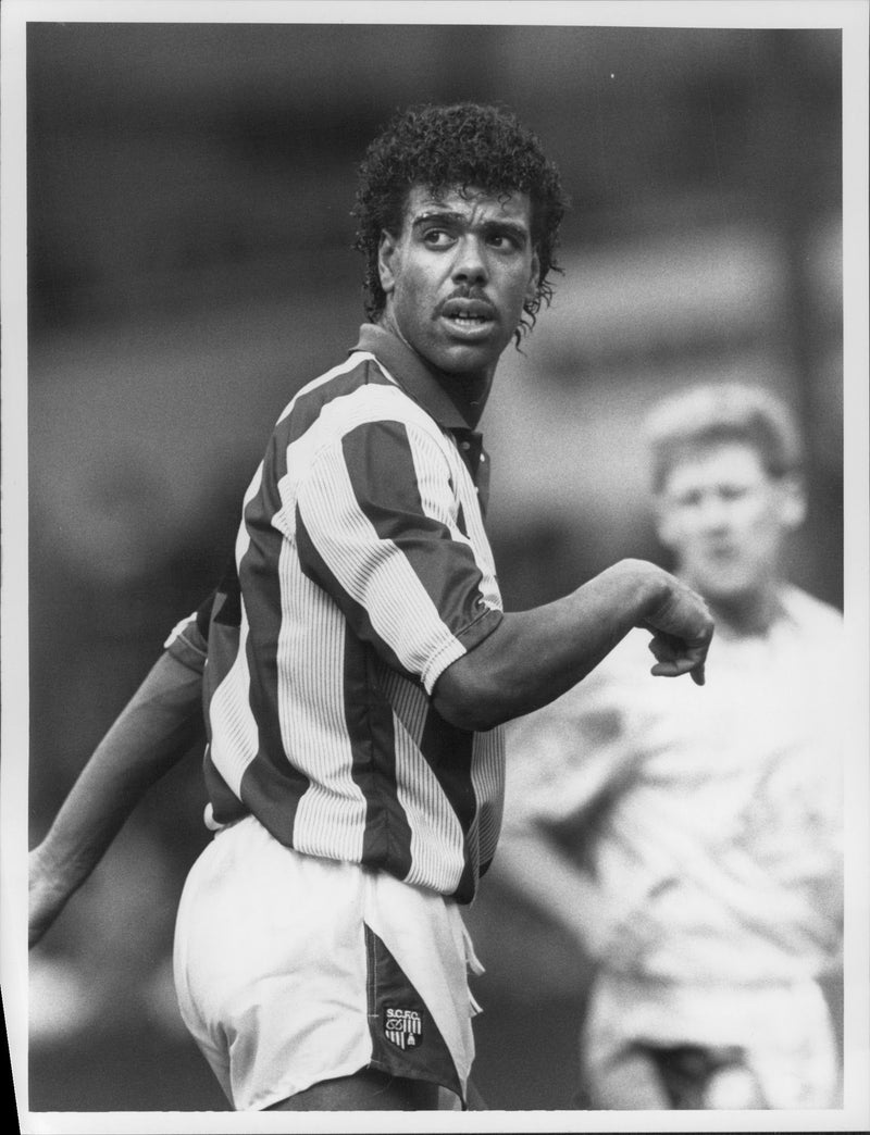 Chris Kamara - Football player Stoke City - Vintage Photograph