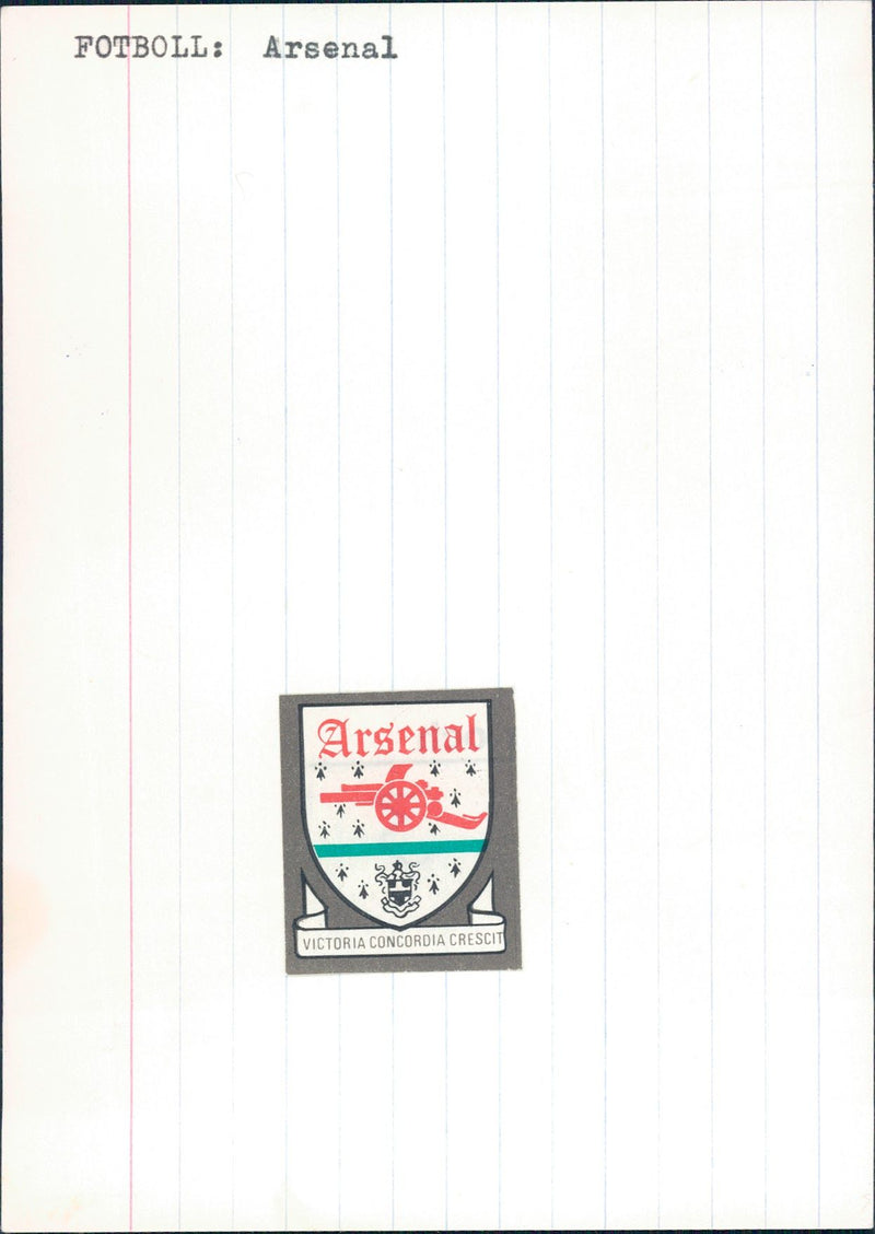 Arsenal logo - Vintage Photograph