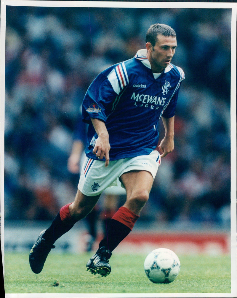 Football player in Glasglow Rangers FC, Derek McInnes - Vintage Photograph