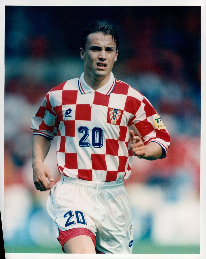 Dario Simic, football player Croatia Zagreb FB - Vintage Photograph