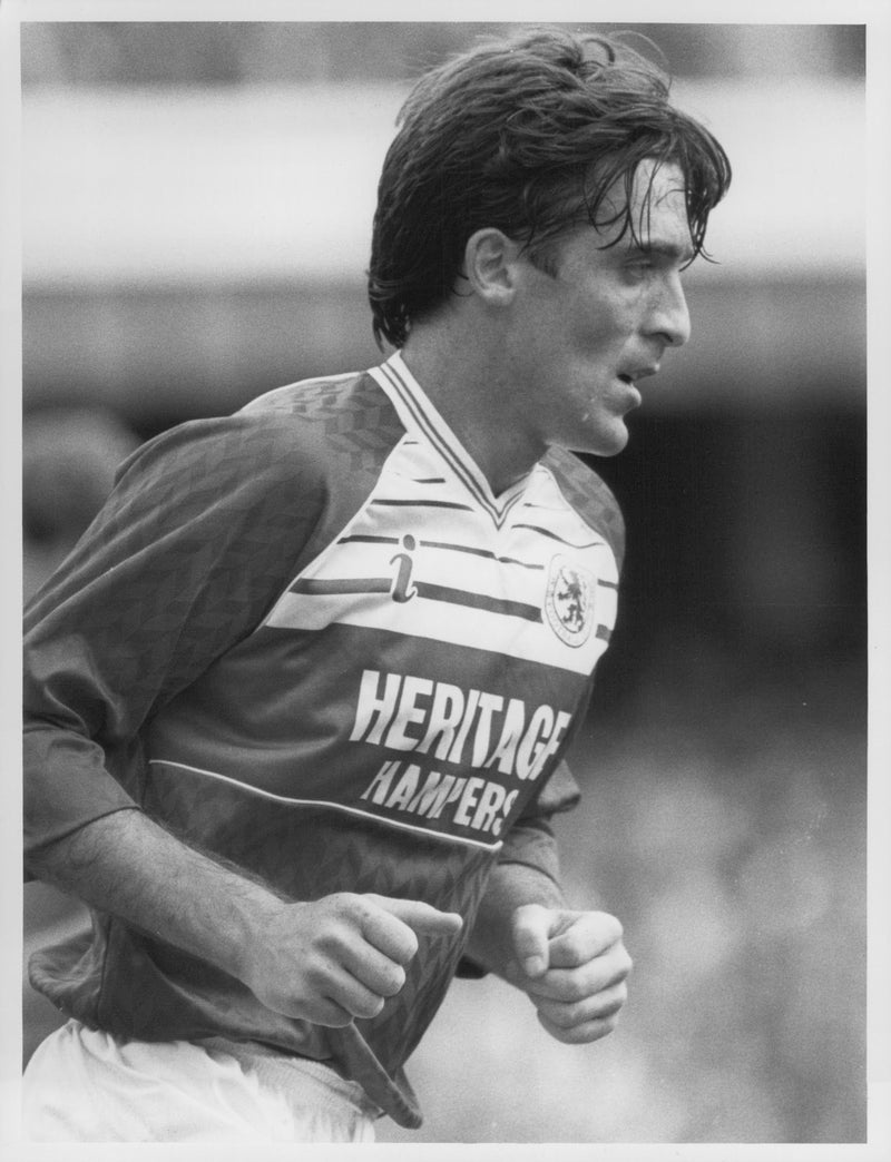 Bernie Slaven, football player Middlesbrough - Vintage Photograph