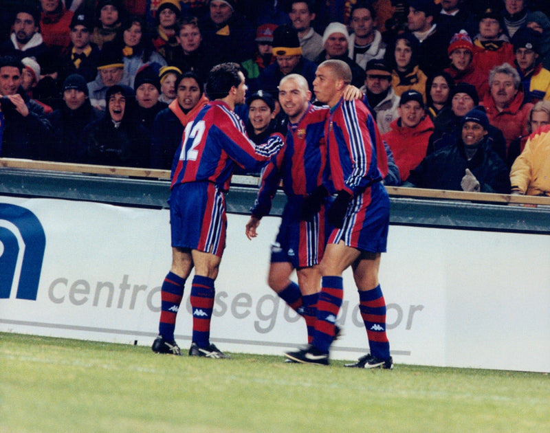 AIK - FC Barcelona - Vintage Photograph