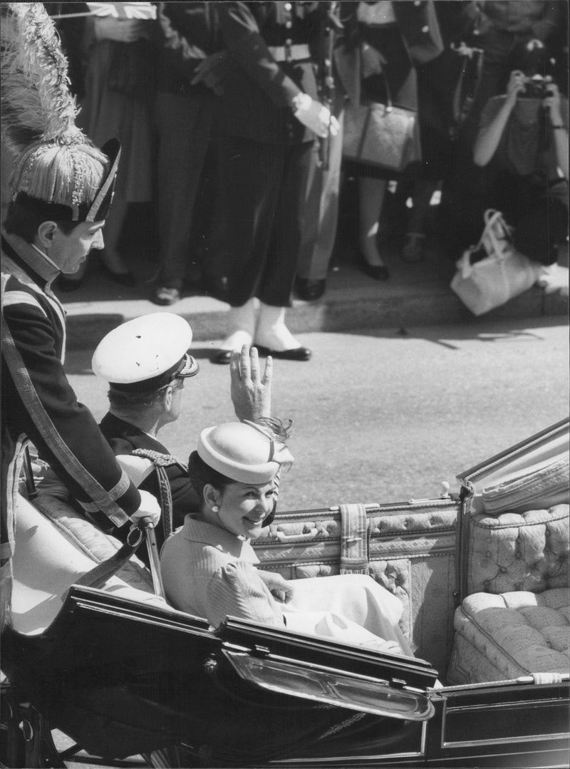 Prince Philip and Queen Silvia during Elizabeth II&