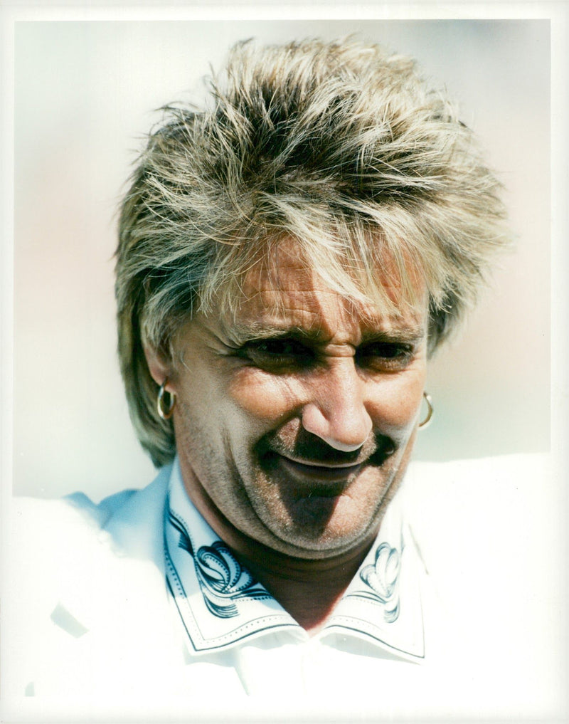 Rod Stewart, British rock singer - Vintage Photograph